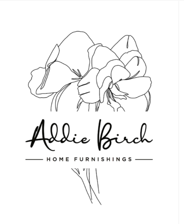 Addie Birch logo with flower