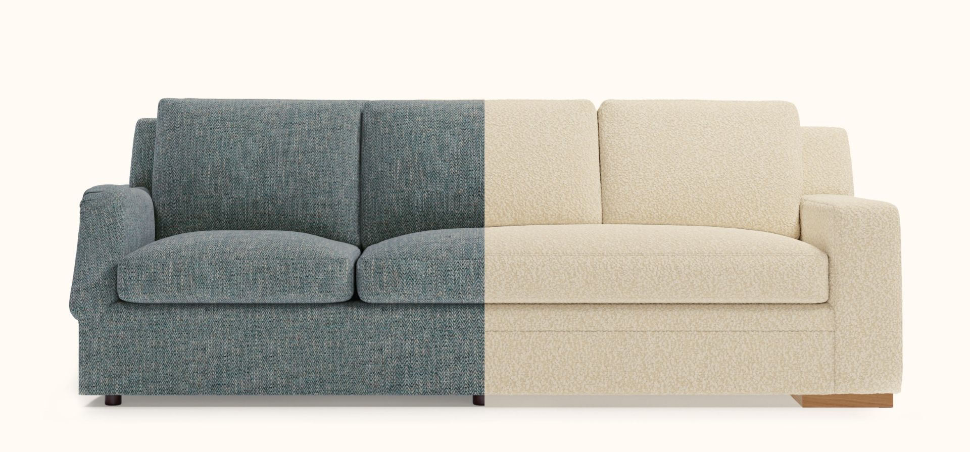 Kravel I Create design showing customization on a sofa