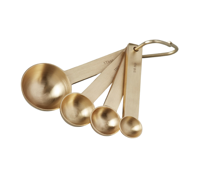 Gold Measuring Spoons (set of 4)