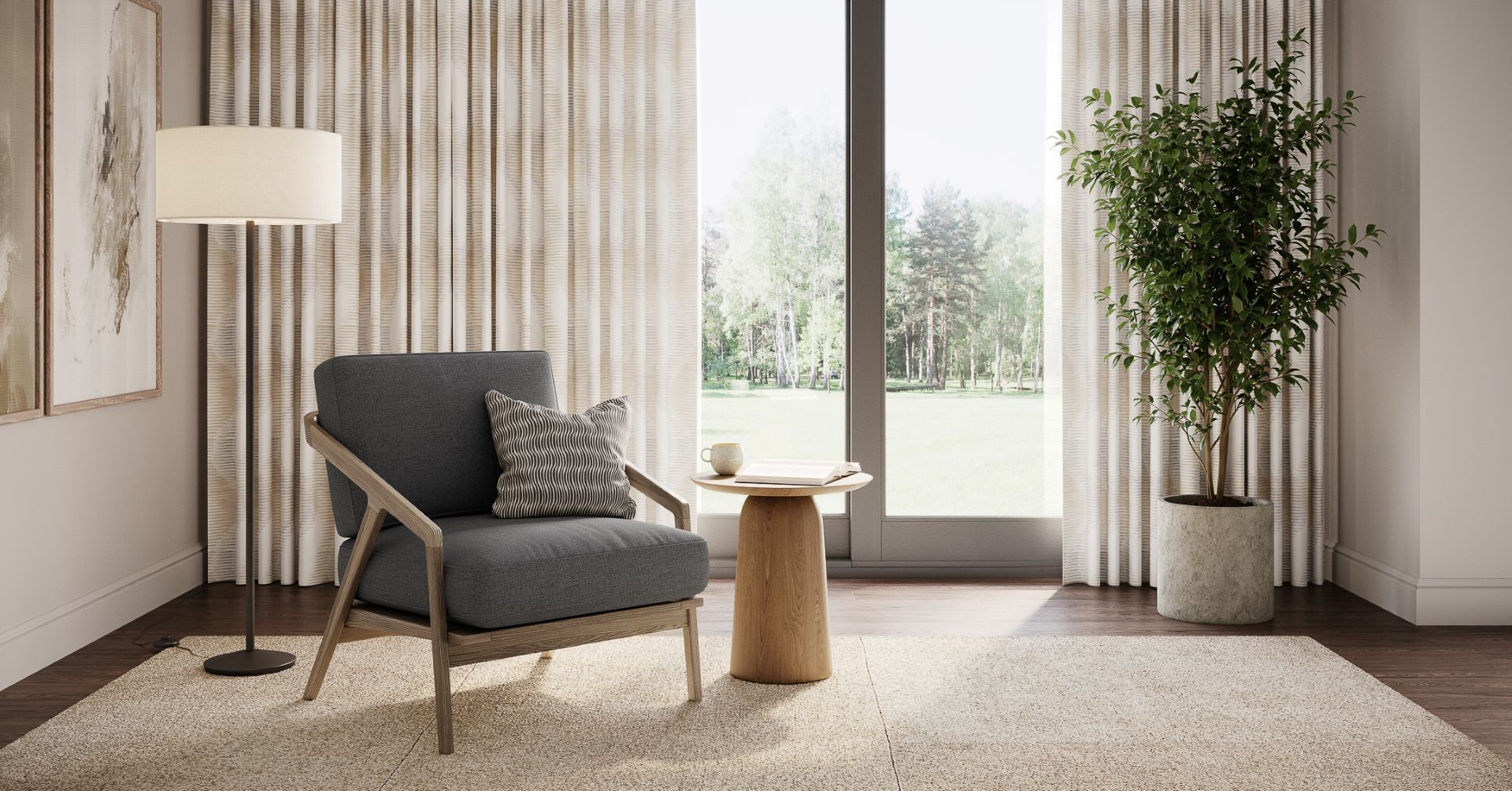 Drapery in a home
